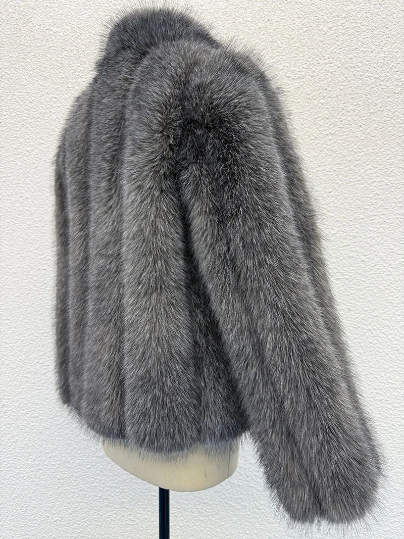 ZADORIN Faux Fur Jacket Detail 4
