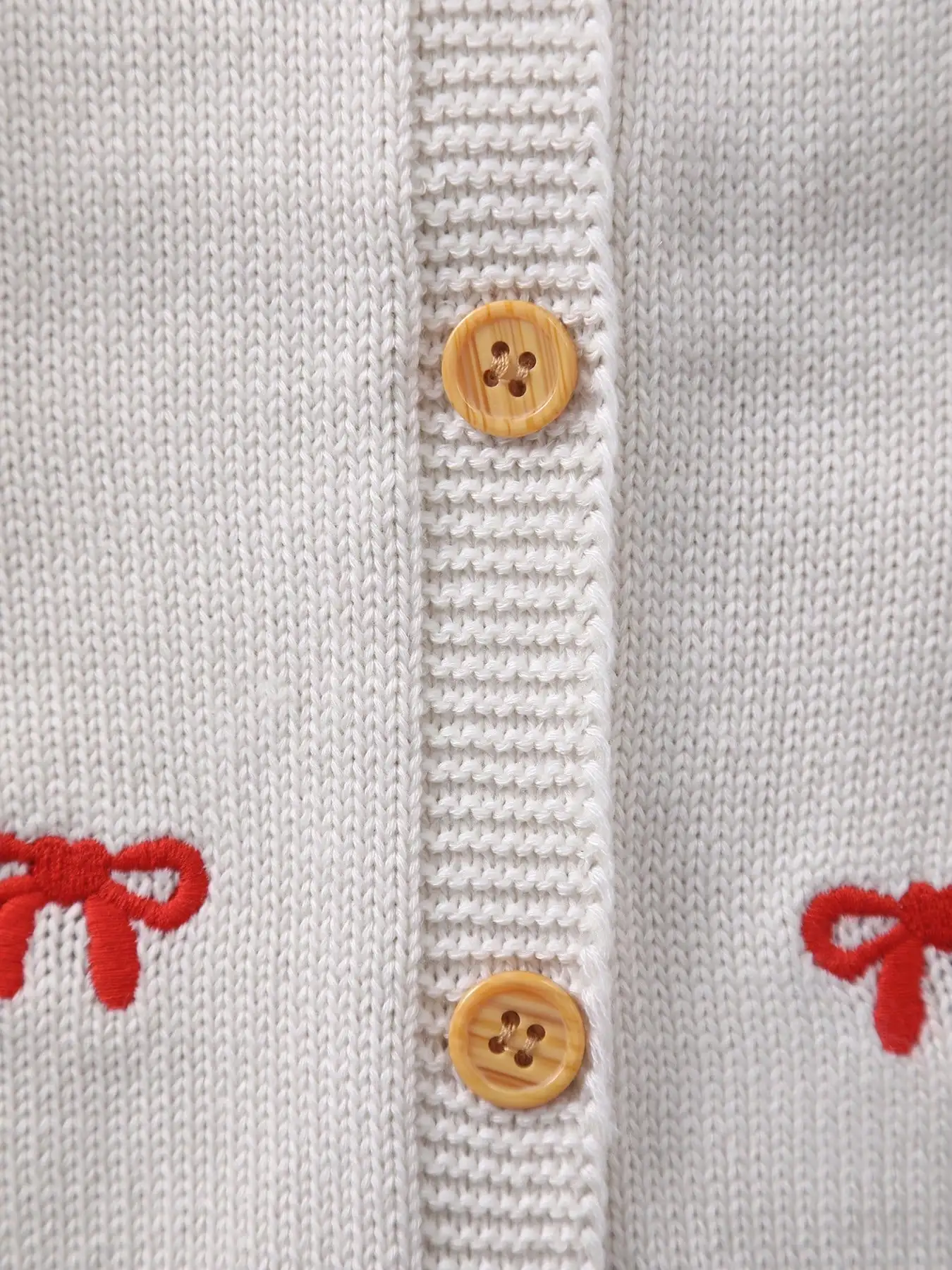 여아용 달콤한 리본 매듭 자수 니트 가디건, 라운드넥, 봄과 여름용, 우아하고 로맨틱한 디자인