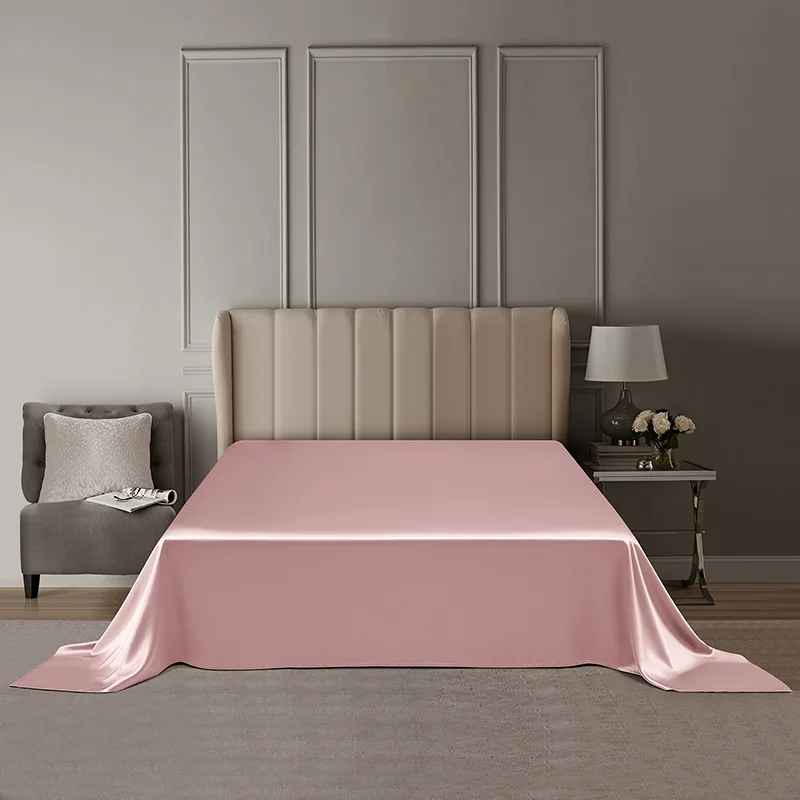 DISANGNI 100% Mulberry Silk Flat Sheet - 22 Momme, Natural 6A Grade, Luxurious and Smooth, Hypoallergenic, Breathable, Skin-Frie 2