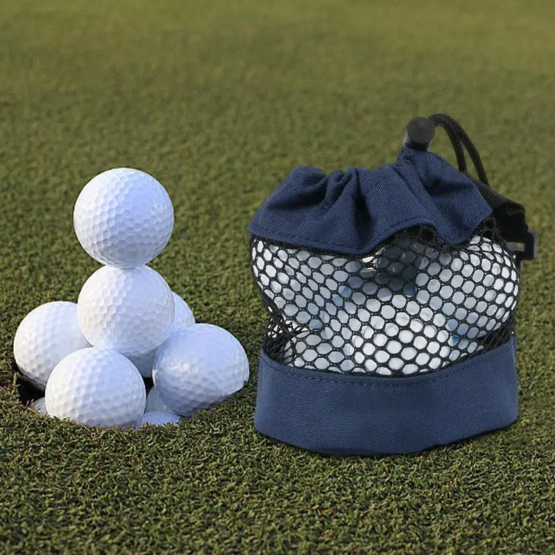 Golf Mesh Net Bag Nylon Golf Tennis 12/24/48 Ball Carrying Drawstring Pouch Golf Bags Golf Accessories Indoor Outdoor Sports 4