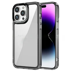 Crystal Clear Shockproof Protective Case for Moto edge 40 (Black)