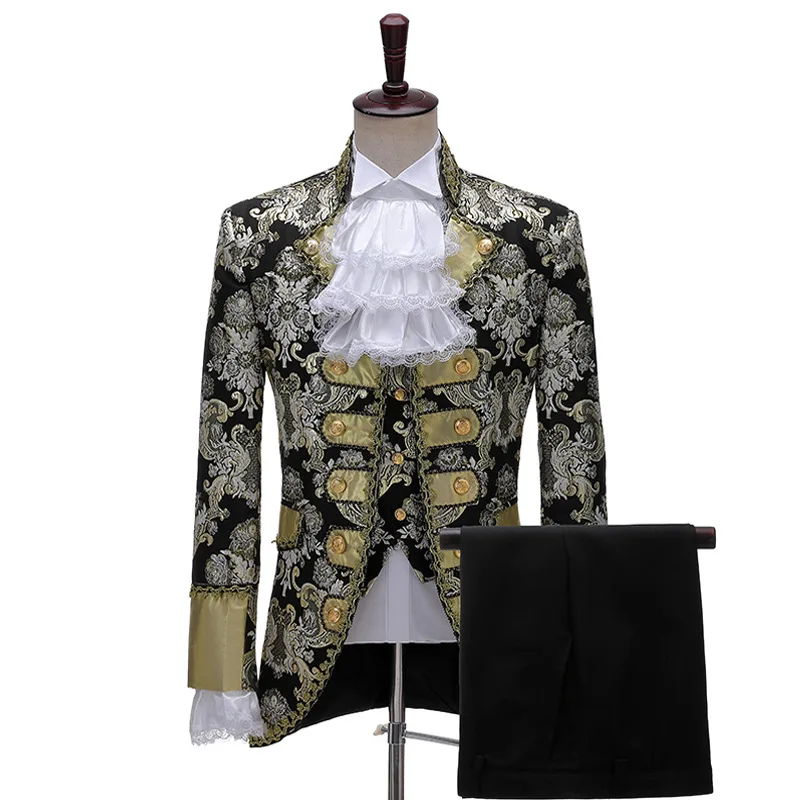 

Мужской винтажный костюм, костюм для выступлений на сцене в европейском стиле, костюм в викторианском стиле принца, мужские костюмы для косплея