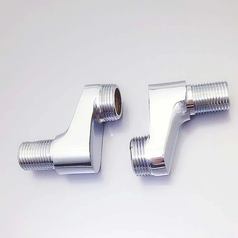 Large Bend Angle Copper Shower Faucet, Electroplating, Large Offset Foot, Bend Foot, Distance Reduction, Angle Adjustment