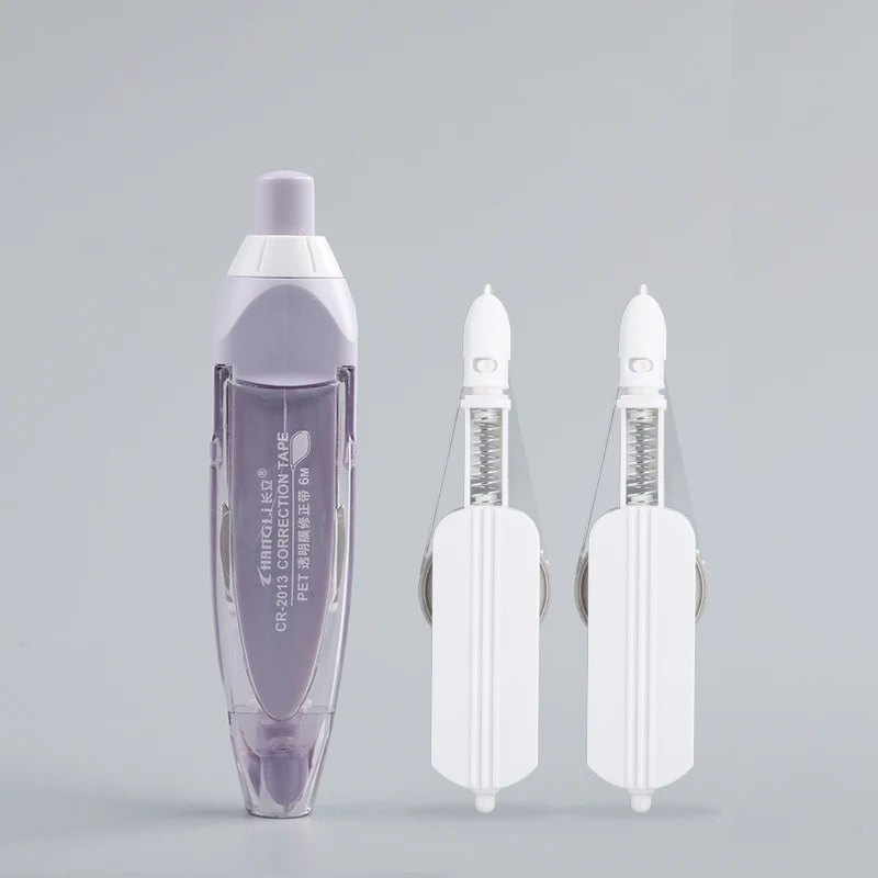 Card Push Type Correction Tape with Erasing and Muting Replaceable Core Correction Tape with Student Liquid