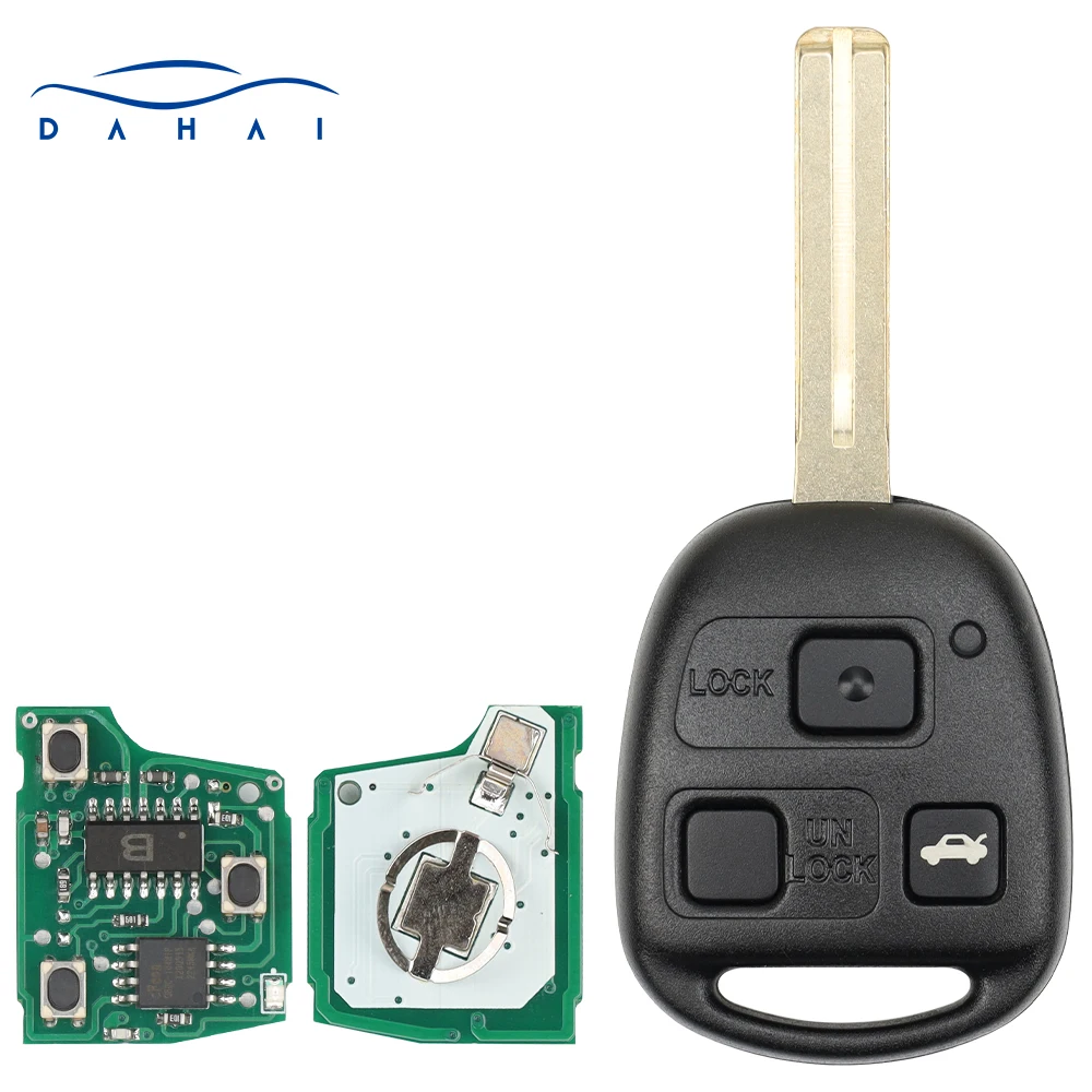Xuri 3 Buttons Remote Key HYQ1512V 315Mhz 4C/4D68 Chip For Lexus IS300 GS300 GS430 GX470 LX470 ES300 SC300 SC400 GS400 LS400