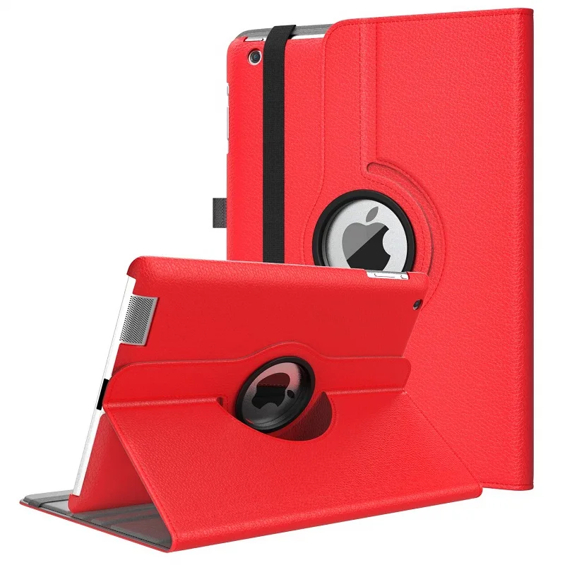 Estojo de Couro do Plutônio para o Ipad Tampa para Modelos Suporte do Suporte 97 Rotação de 360 Graus A1458 A1459 A1460 Liberação 2012