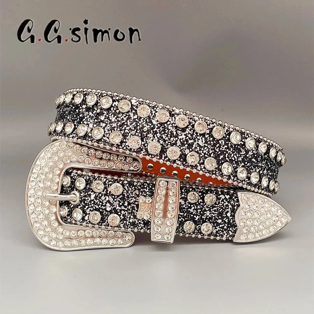 Punk Rock Western Rhinestones Belt Bling Bling Diamond Fashion Luxury Jeans  Y2K Belt Cinturones Para Hombre Belts for Women