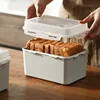 SHIMOYAMA Toast Box Sealed Refrigerator Fresh Keeping Crisper Sandwich Box with Lid Plastic Vegetable Fruit Storage Container 3