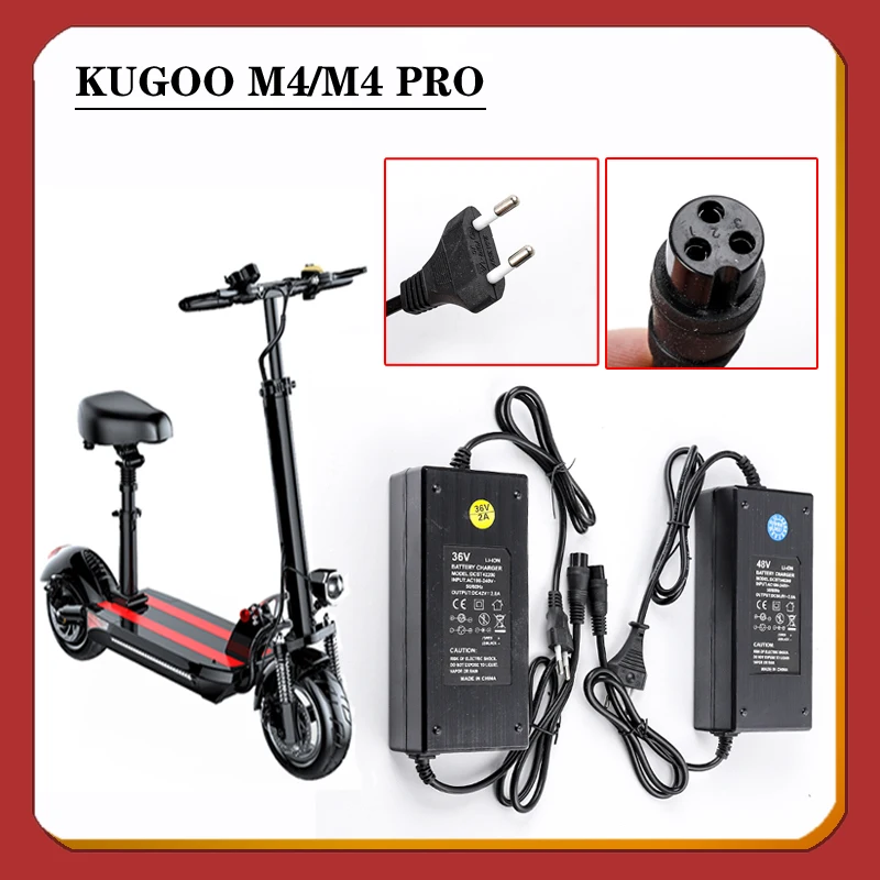 

36V48V Lithium Battery Intelligent Charger Is Suitable For KUGOO M4 Electric Scooter Electric Bicycle High-Quality Fast Charger