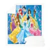 Princess Furry Custom Blanket Luxury Plush Blankets Throw Baby  Winter Fleece Microfiber Fabric Modern Printed 3