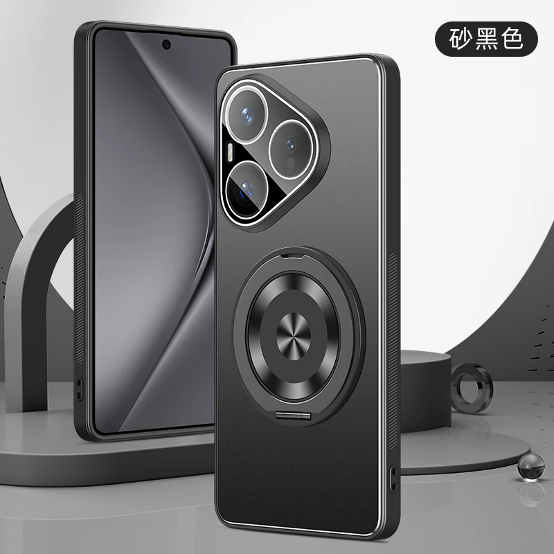 Shockproof Metal Lens Camera Protective Case with Magnetic Ring Holder