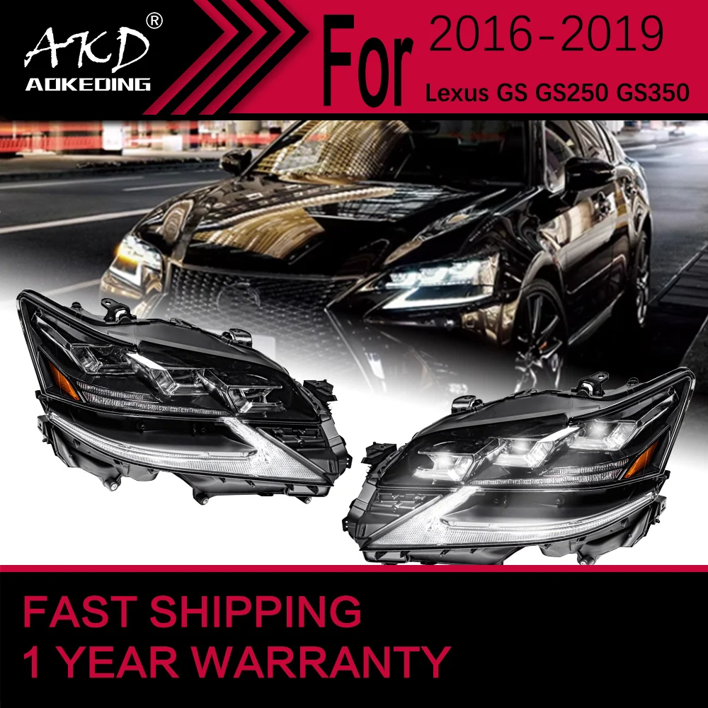 Car Lights for Lexus GS GS250 LED Headlight 2016-2019 GS350 Head