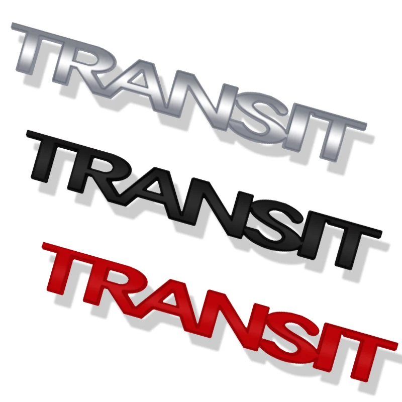 Distintivo Di Transito In Lega Di Metallo 3D Per Ford Tuning Camper Van Car Rear Trunk Emblem Sticker Logo Accessori Per Auto Decalcomania Styling