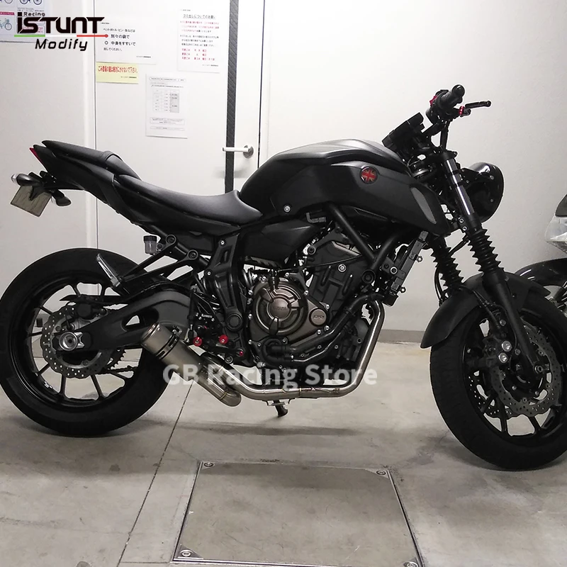 For Yamaha MT 07 Mt-07 FZ 07 XSR 700 2014 - 2021 Motorcycle Exhaust Full System Escape Front Link Pipe Motocross With DB Killer - Image 2