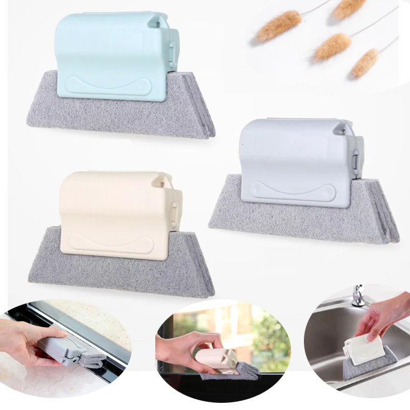 Washable Window Cleaner Microfiber Dust Cleaner Brush window cleaning brush window cleaner for Venetian Air Conditioner Car Window Groove Dust Cleaning 1Pc