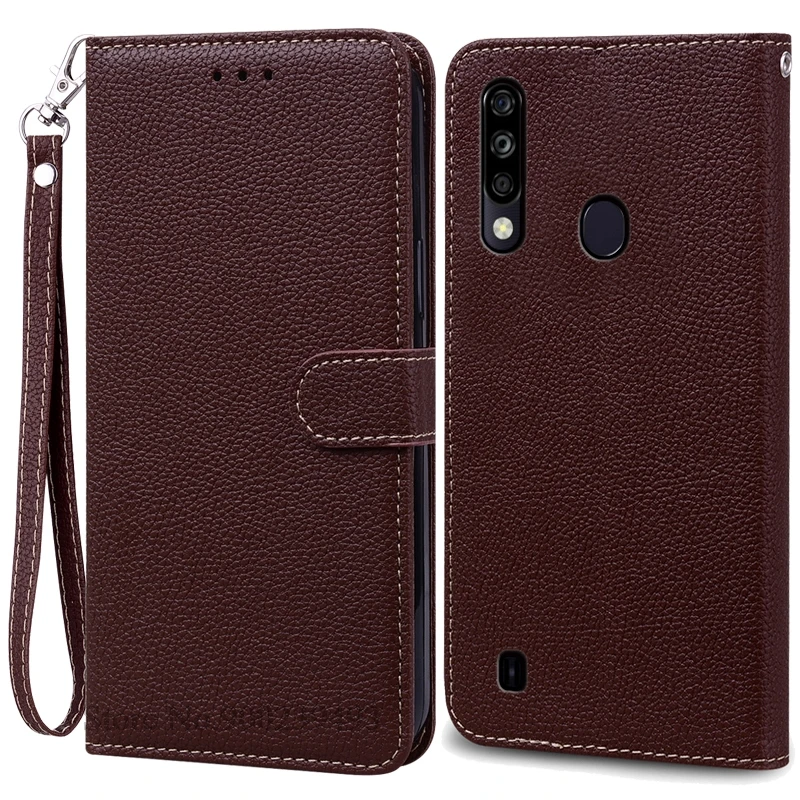 Sleek Silicone Wallet Leather Flip Case with Soft TPU Back Cover