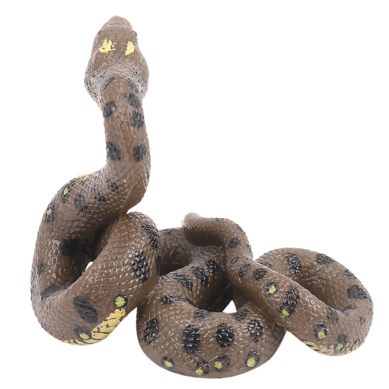 

2X Children's Toy Snake Model Simulation Reptile Giant Python Big Python Wild Animal Snake Model