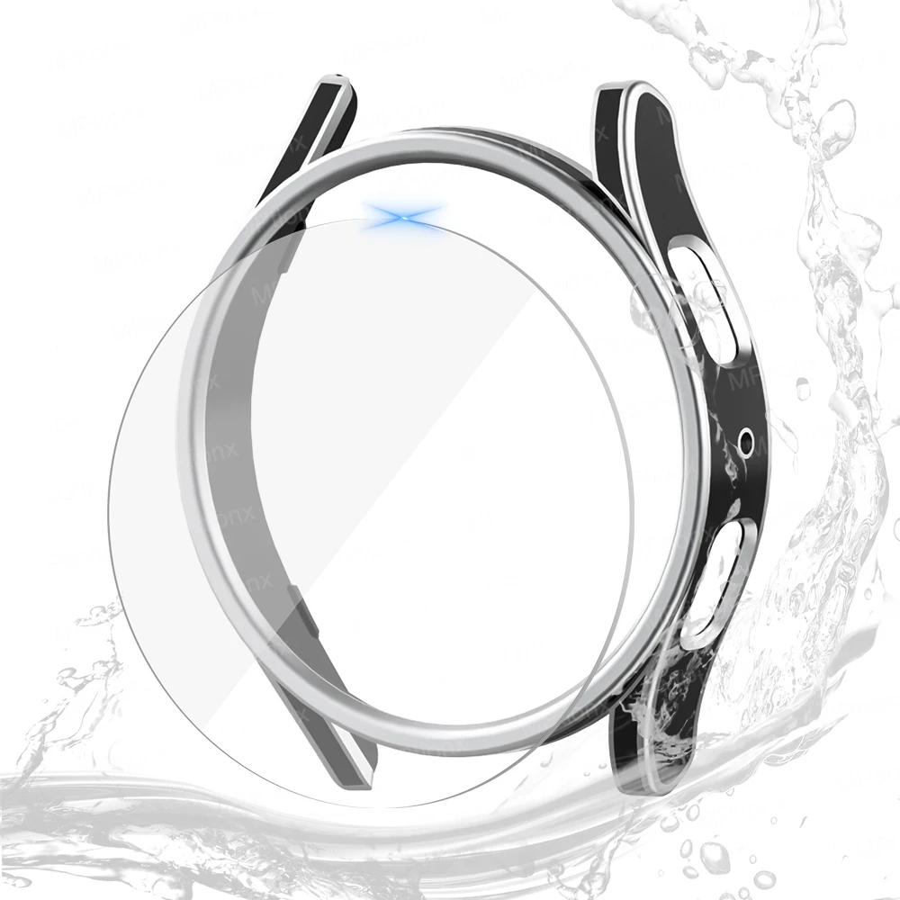 Waterproof Screen Protector and Durable PC Case with Tempered Glass Cover