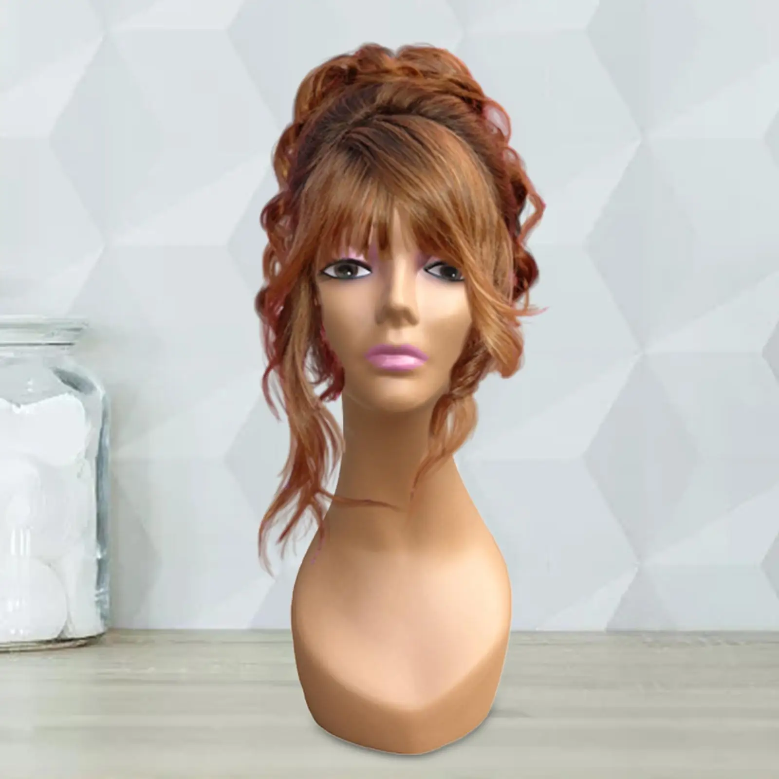 Bald Mannequin Head Portable Wigs Display Model for Glasses Wig Display Shop Female Bald Mannequin Head Hairstyles Salon wig head mannequin,mannequin head holder,mannequin head model,wig supplies,female mannequin head