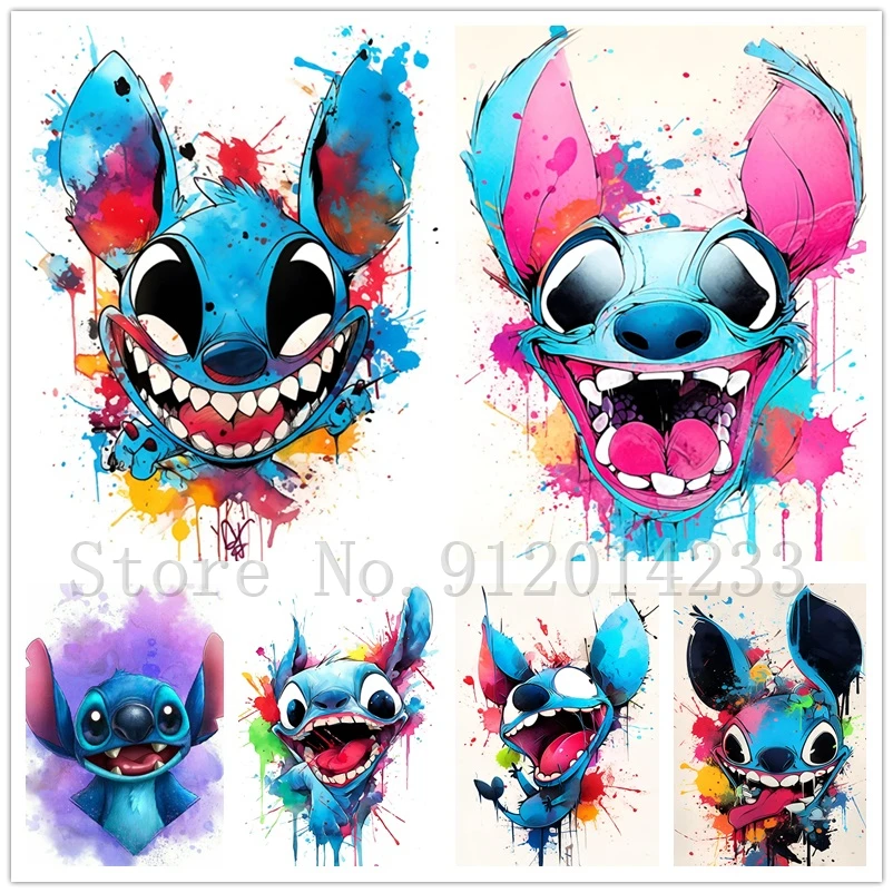Disney Lilo & Stitch Diamond Painting Full Square Round Diamond Ricamo Cartoon Cross Stitch Strass Mosaic Picture