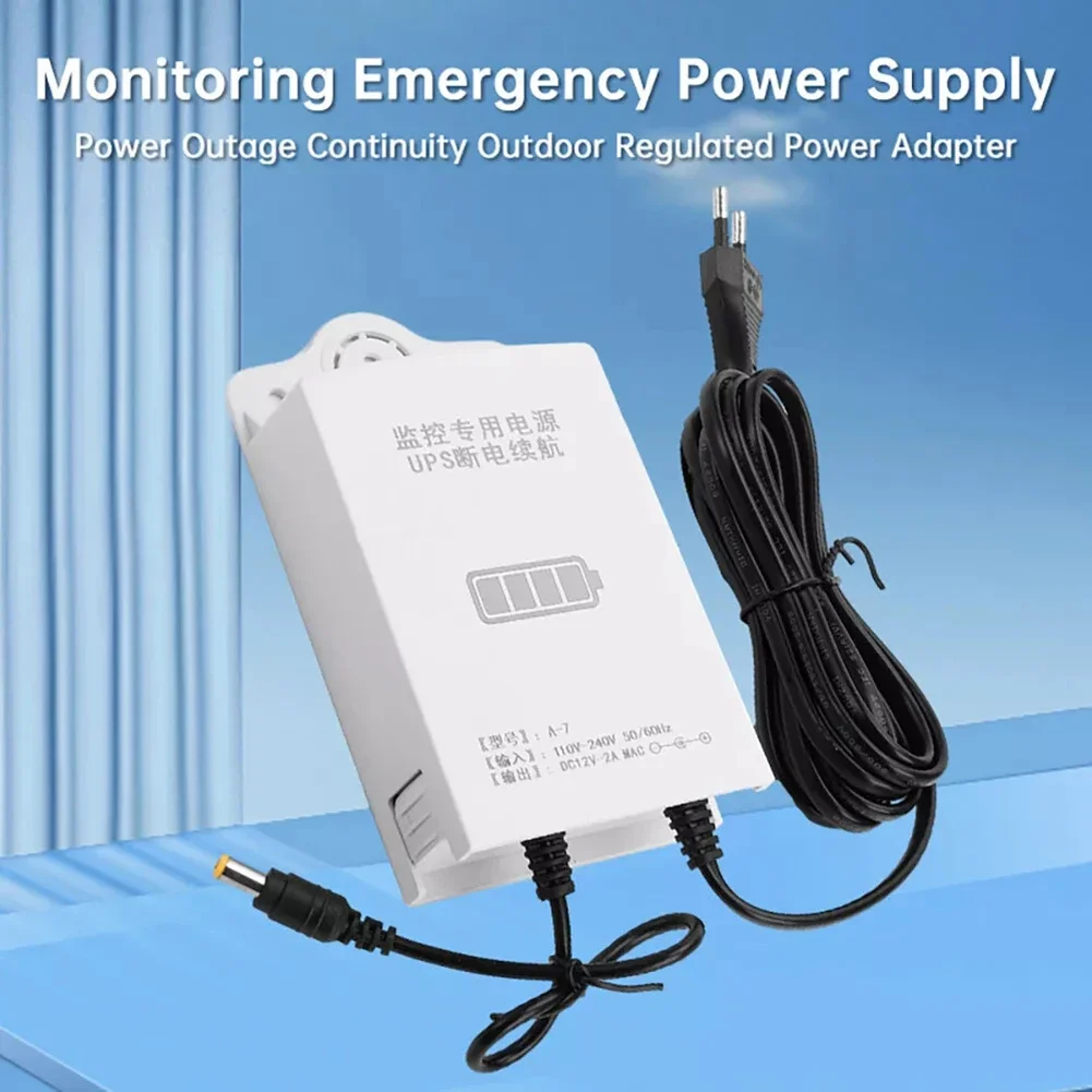 Uninterruptible Power Supply Portable Ups Mini Ups 12V Monitoring UPS Battery Monitoring Outdoor Voltage Stabilizer EU Standard Adapter