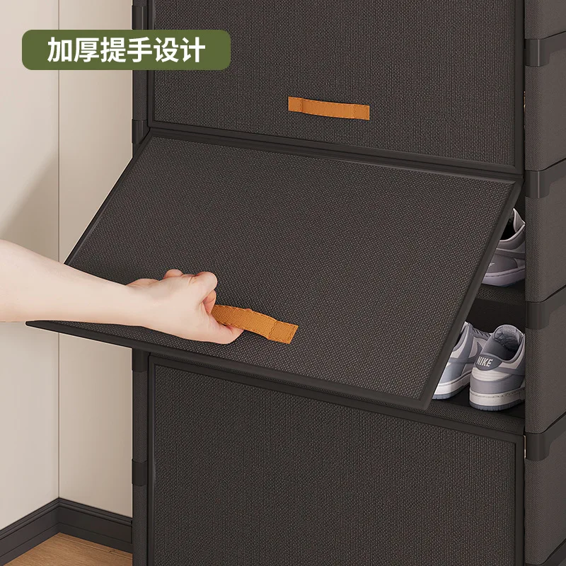 Simple Shoe Rack For Home Use Doorstep Storage Good Looking Interior Multi Layer Dust Proof Large Capacity Shoe Cabinet