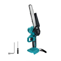 6-Inch Mini Cordless Electric Chainsaw for Wood and Tree Cutting (Tool Only) (No battery)