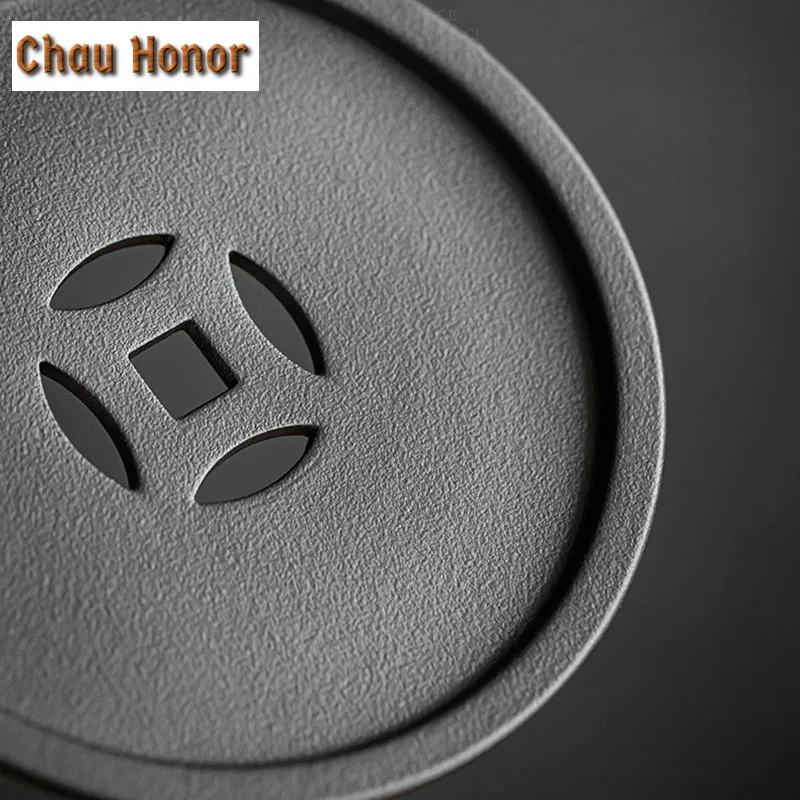 Black Pottery Ceramic Tea Washing With Cover Large Household Tea Residue Jar Jianshui Bowl Cup Washing Bowl Kung Fu Tea Ceremony