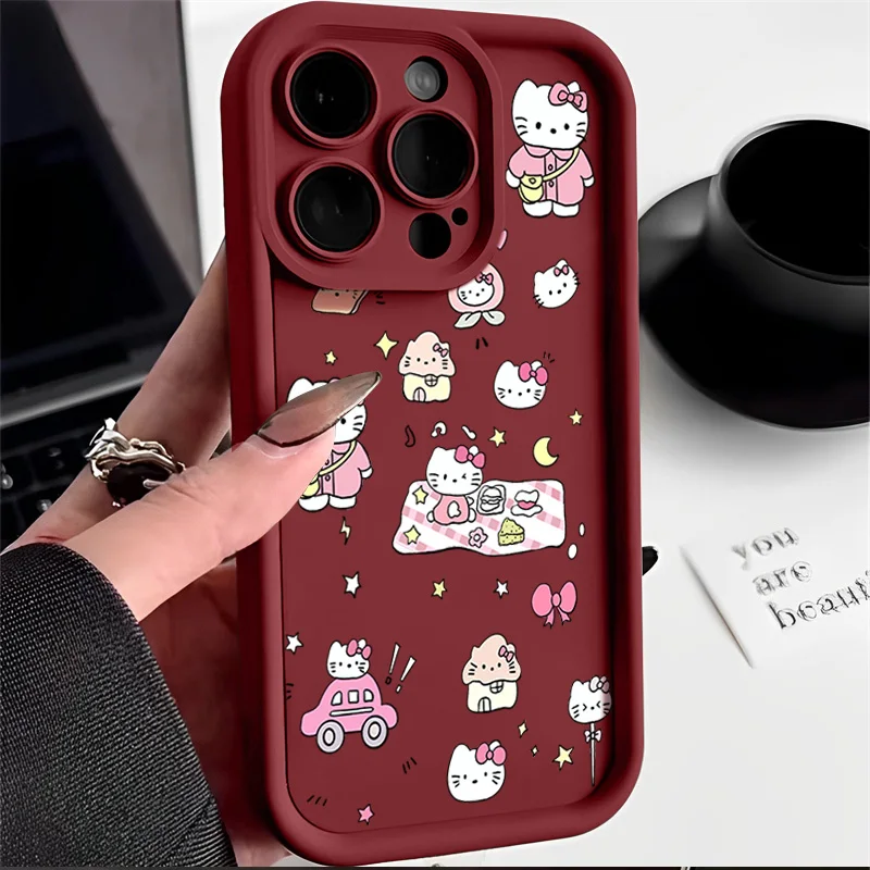 thumbnail image 1 of Sanrio funda de silicona suave para Samsung Galaxy, carcasa de Hello Kitty para A31, A30, A24, A23, A22, A21S, A20S, A20, A14, A13, 5G, A12, 4G, A11, A10S, A05, 1 of 5