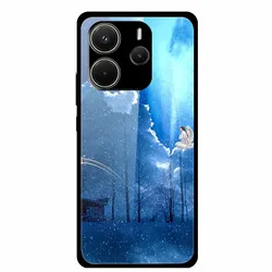 Space - Themed Soft Bumper Tempered Glass Case with Premium Protection for Note 14 4G (Global) (63)