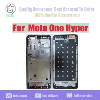 Alloggiamento della copertura del telaio centrale del telaio centrale per Motorola Moto One Hyper Phone, parti di riparazione del telaio LCD in metallo