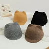 Kids Boys Girls Ears Caps 2024 New Fashion Children Cat's Ears Hat Autumn Winter Baseball Caps Horsemanship Hat For 2-6Y 1