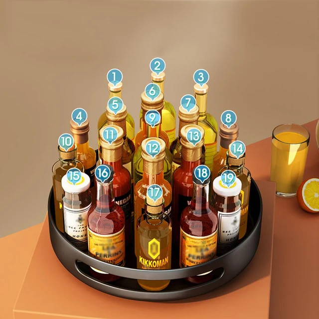 Rotating Spice Rack & Kitchen Countertop Organizer 6