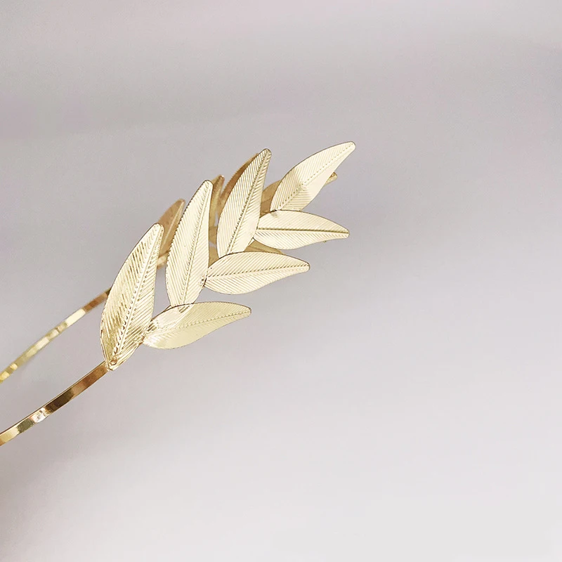 Hair Band Crown Unique Leaf Headwear Bridal Wedding Dress Accessories Hair Band Crown Suitable For Lndian Women Headwear
