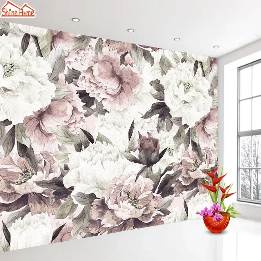 Papier Peint de Contact à Motif Floral Rétro Rose pour Décoration de  Maison, Rouleau Mural pour Salon - AliExpress, image size:900x900