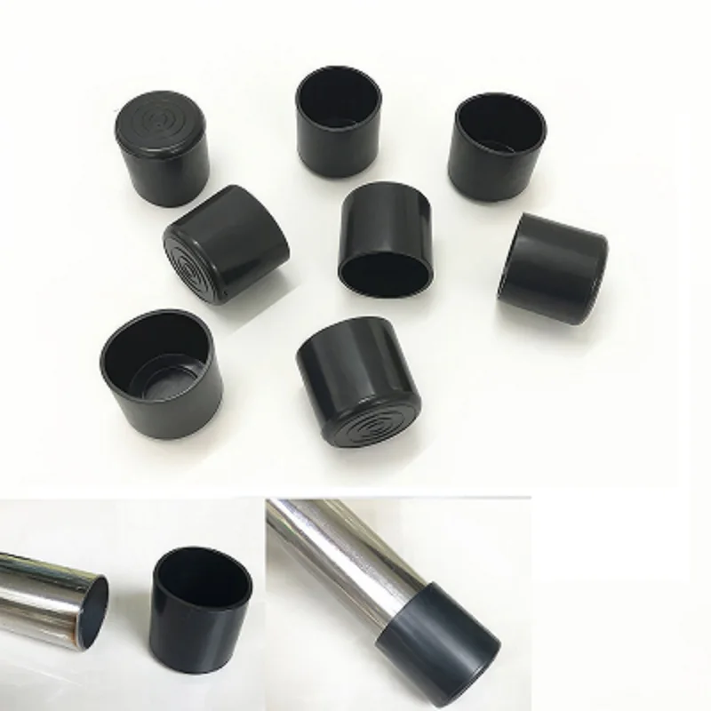 

10pcs 25mm Chair Table Feet Round Stick Pipe Post Non-Slip Tube End Cover Cap Floor Protector Pad Plastic Hole Plugs and Inserts
