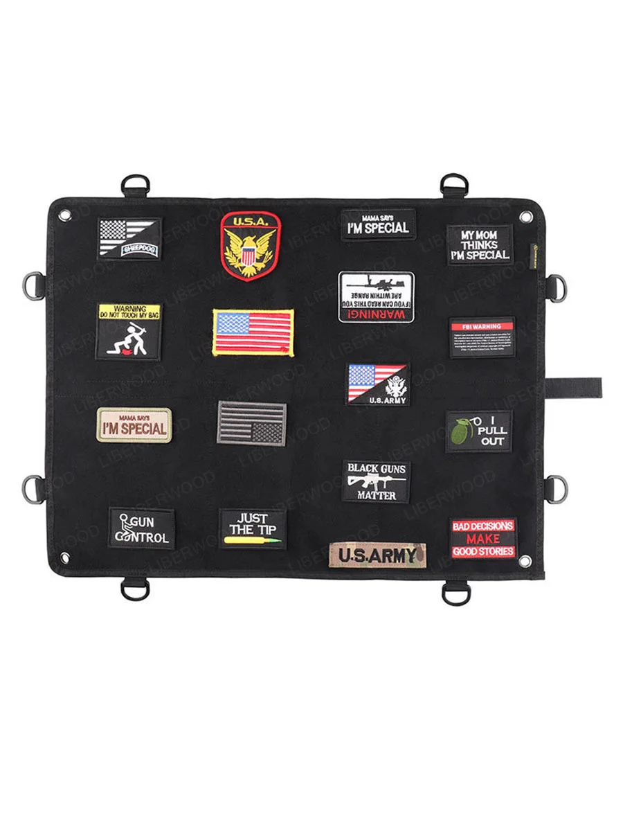 Patch Storage Display Board Holder Tactics Army Panel Honor Medal Emblem Oxford Collection Wall Hang Sticker patch storage holder