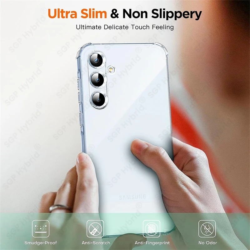 Clear Crystal TPU Soft Cover - Anti-Yellowing Shockproof Case