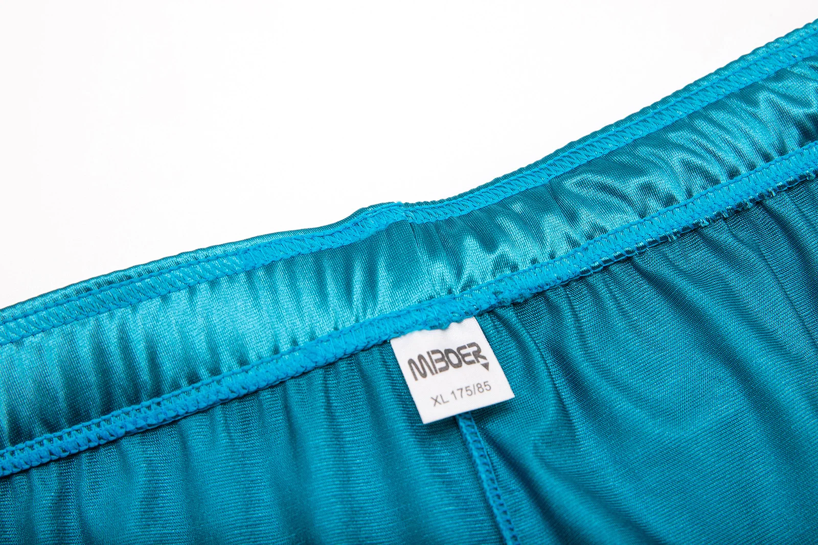 Herren Sommer Seide Satin einfarbig Lounge wear Shorts lässig lose Home Pyjamas schlafen weiche Hosen Boxer cool und bequem – Detail 24