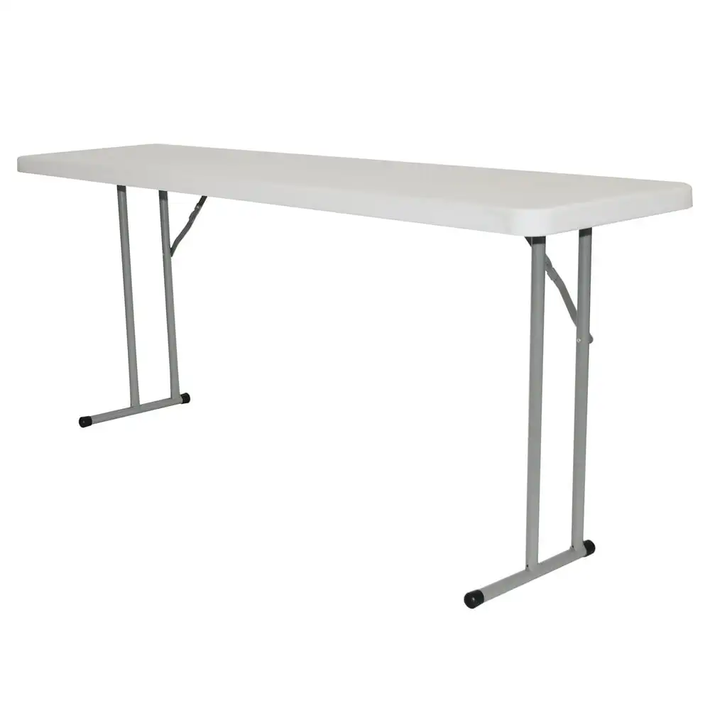 

Plastic Table - 6' x 18" - White Granite