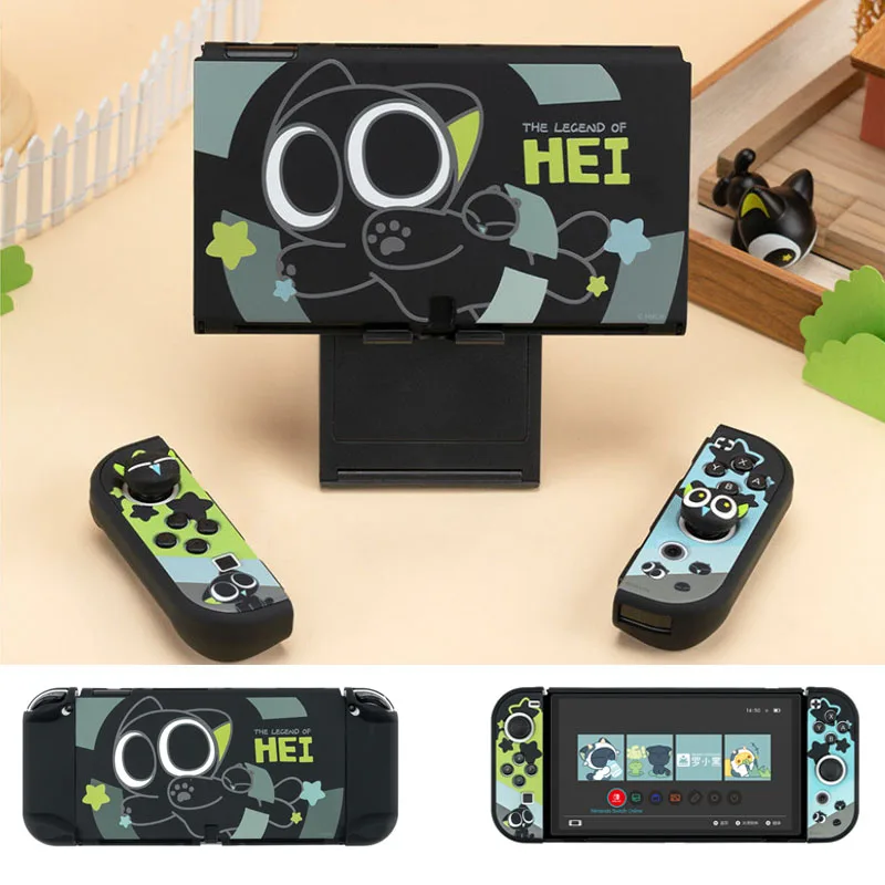 Luoxiaohei Matte Hard Back Cover Crystal Shell Per Nintendo Switch Oled Ns Joy-Con Controller Custodia Protettiva Full Protector