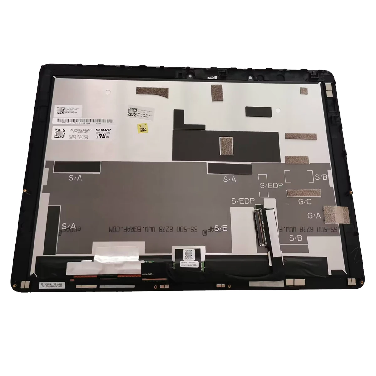 

Сенсорный экран в сборе для DELL Latitude 5285 5290 1920x108 0 LCD Matrix 2TDV5 X8T3P 0KK8X LQ123N1JX31 TV123WAM-ND0 0VKJCN 12,3''