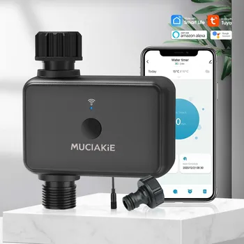 Garden 2.4GHz & 5GHz Dual-band WiFi Irrigation Timer Intelligent Remote APP Control Automatic Watering System IP55 Waterproof 1