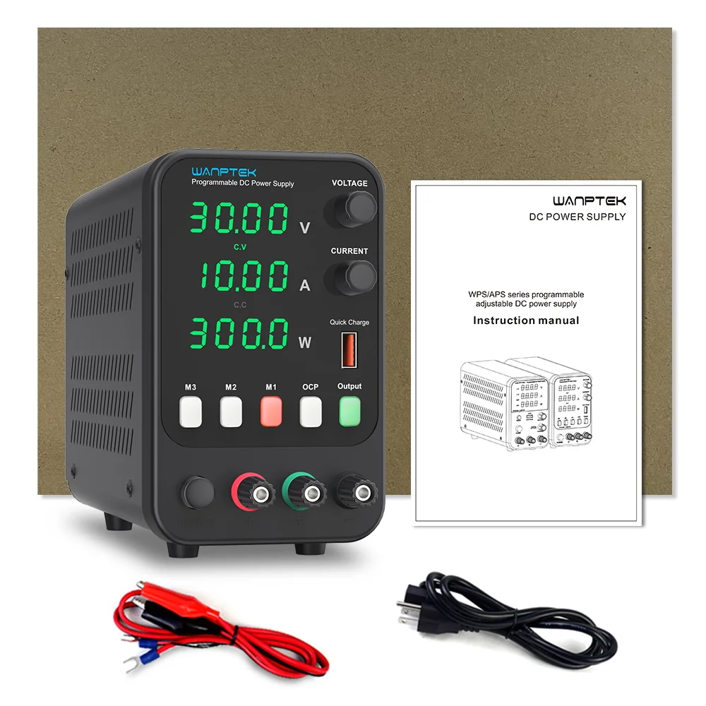 Wanptek Alimentatore regolato CC variabile 30 V 10 A Funzione di Wanptek Alimentatore regolato CC variabile 30 V 10 A Funzione di