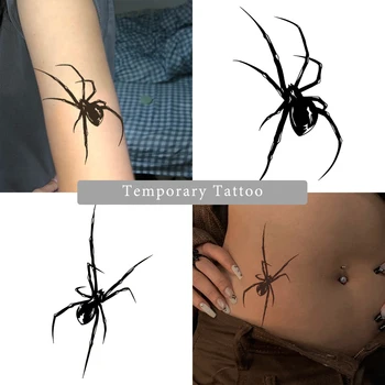 Waterproof Spider Temporary Tattoo (2Pcs) 1