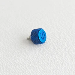 High - Quality Screw - in Case Replacement Watch Crown with Engraved 'S' and Crown Tube - NH35 NH36 (32 Blue)