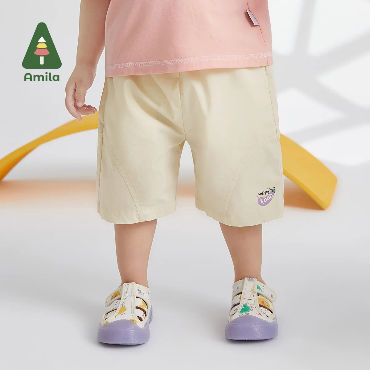 Baby Shorts Amila Baby Cropped Trousers Summer Cotton Girls Boys Clothes Fashion Casual Baby's Bottoms Pants 0-6 Years