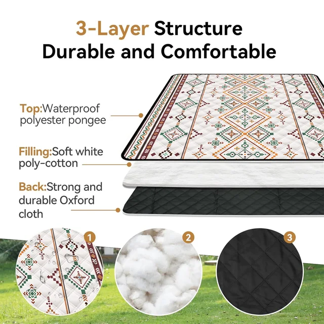 Waterproof Outdoor Picnic Blanket 5