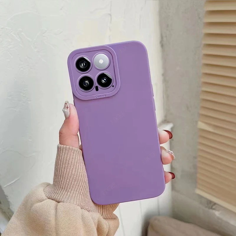 Per Cover Xiaomi 14 Case Xiaomi 14 Xiaomi14 Pro Capas Lens Camera Colore Protettivo Antiurto Tpu Soft Funda Mi 13 T 13 T 14 Pro