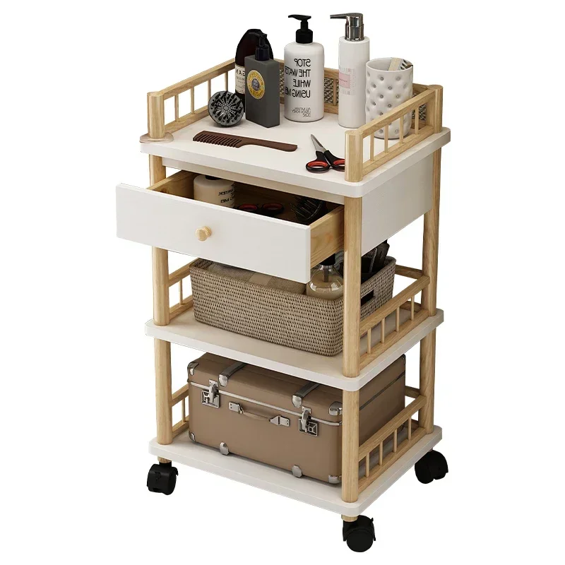 Carrello portautensili per barbiere specializzato Carrello per parrucchiere Carrello per salone di bellezza Organizzatore efficiente per riporre attrezzature professionali - immagine 6